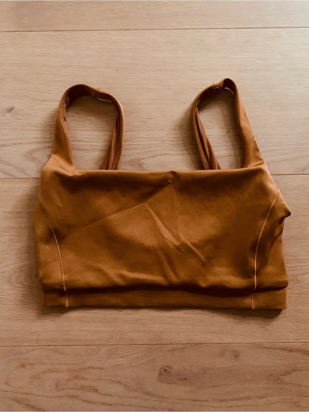 Left On Friday Double Scoop Bikini Top M in Tan Lines Surf Swim Beach Resort